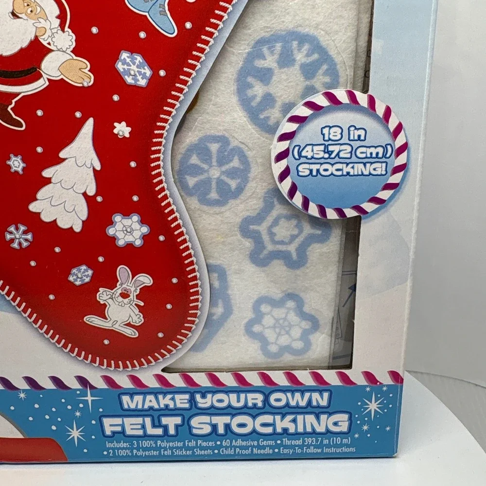Frosty the Snowman Make Your Own Felt Stocking Craft Kit 18 Inch Christmas STEAM
